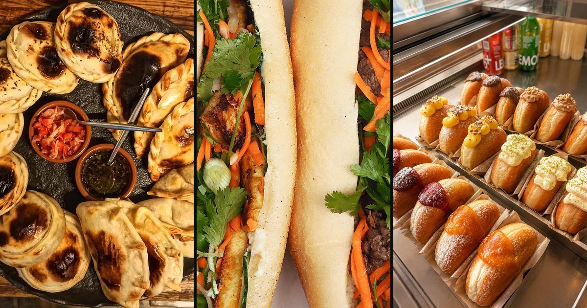 Des empanadas, un bánh mì et des beignets garnis, trois adresses de street food du quartier